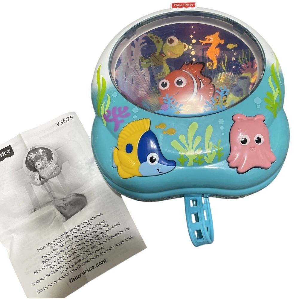 Fisher Price Nemo Ocean Baby Soother Lights and Sounds TESTED AND WORKING